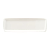 Bonna China Moove 19" x 6.25" x h:1" Rectangular Warm White Porcelain Platter